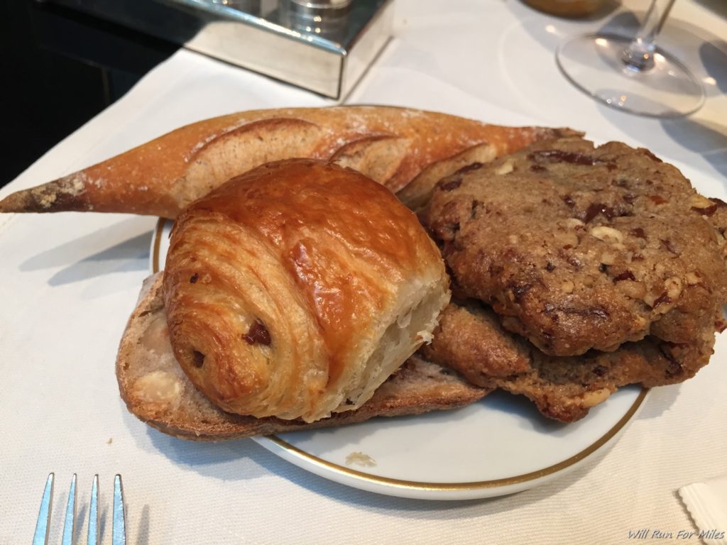 a plate of pastries on a table