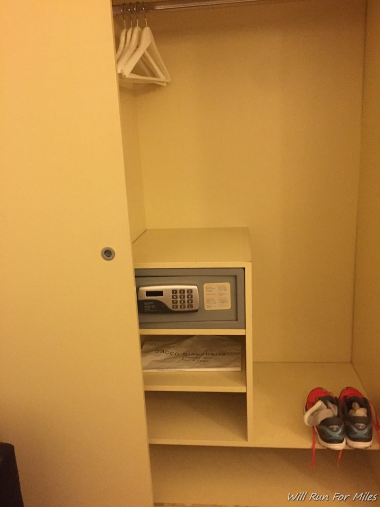 a safe in a closet
