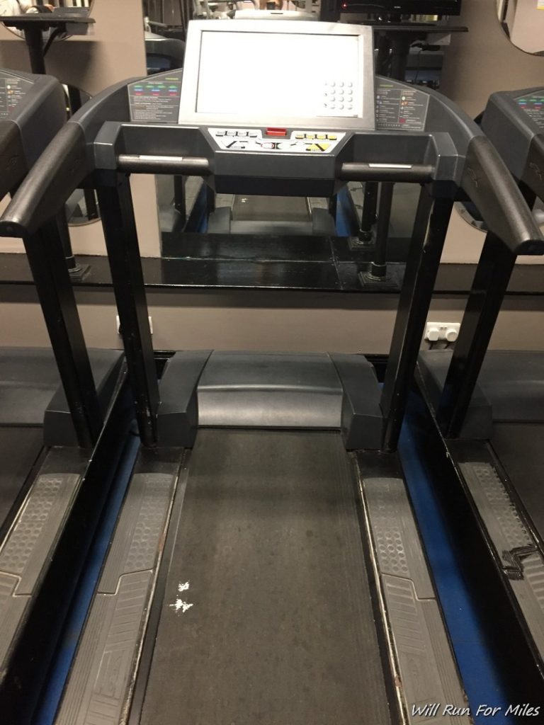 a treadmill with a screen