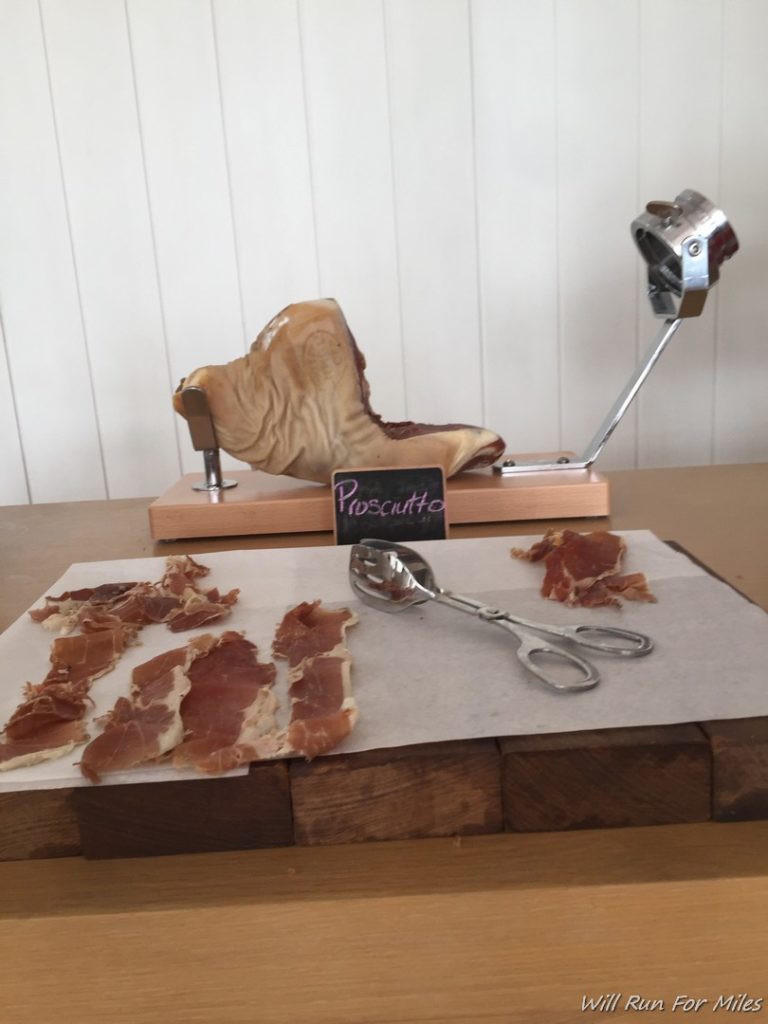 a meat on a cutting board