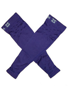 a pair of purple leggings