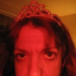 a woman wearing a tiara