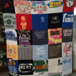 a quilt with many different designs