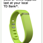 a green wristband with buttons