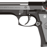 a black and silver gun