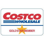 a close-up of a costco logo