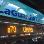 a bus with a digital sign