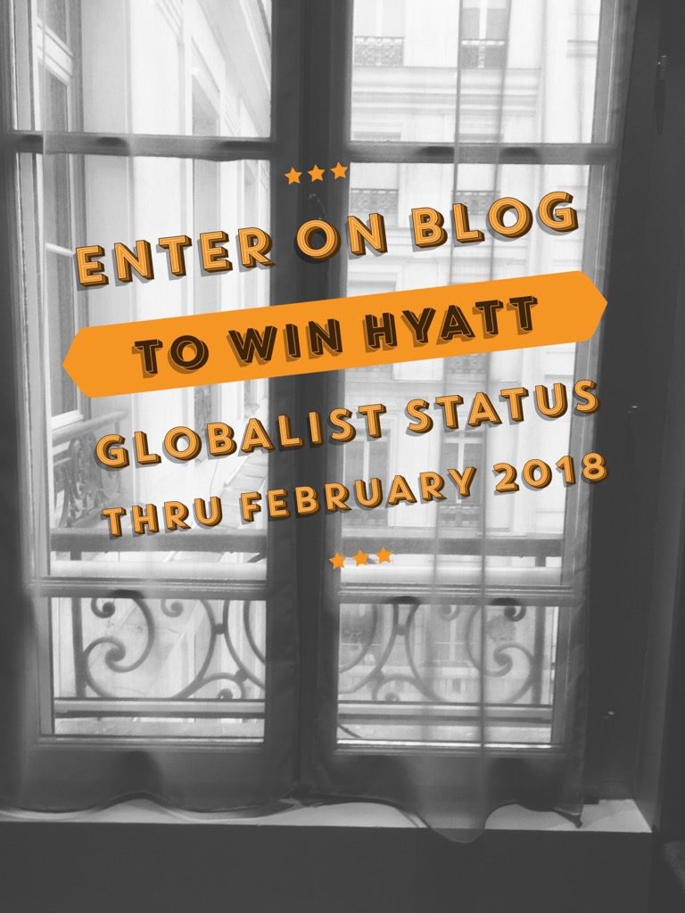 Enter to Win Hyatt Globalist
