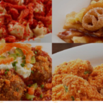 a collage of different types of food