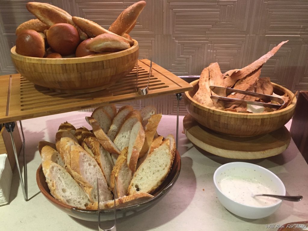 a group of bowls of bread