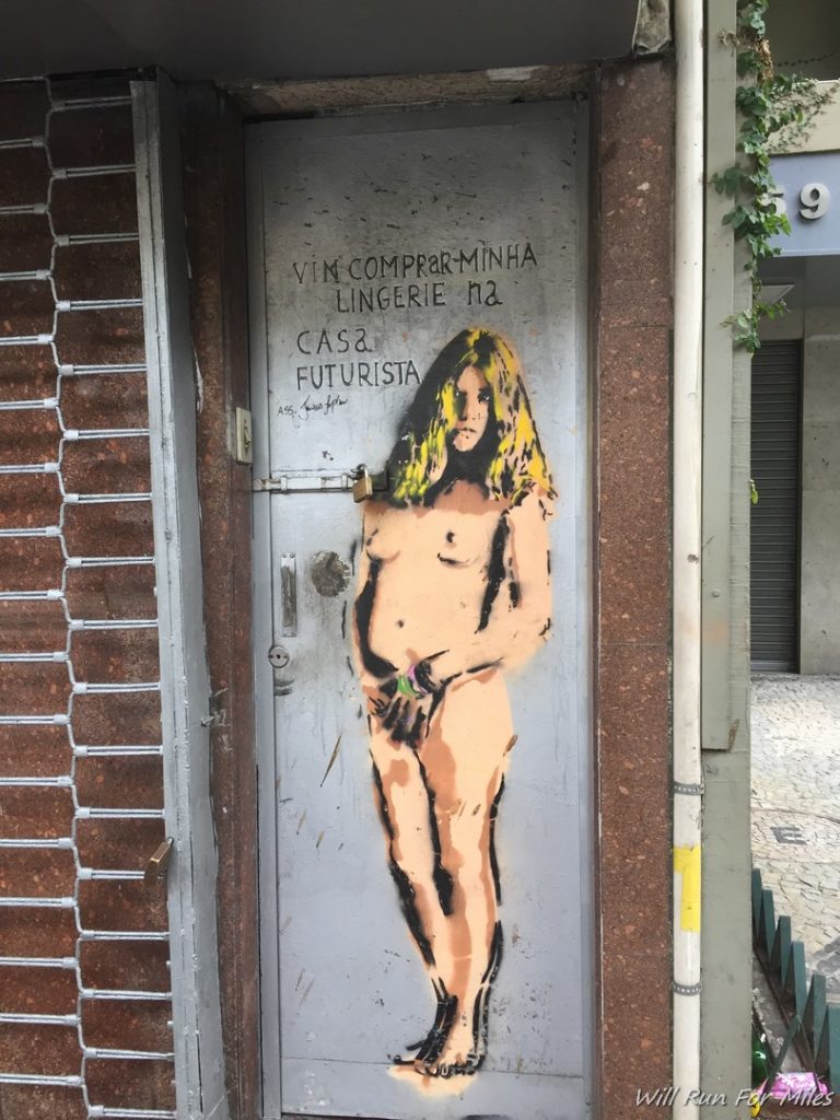a door with graffiti on it