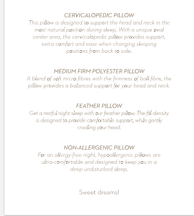 A Luxury Hotel's Pillow Menu! - Will Run For Miles