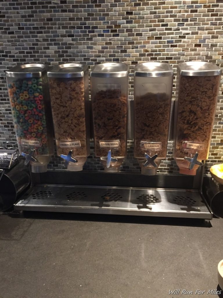 cereal in a dispenser