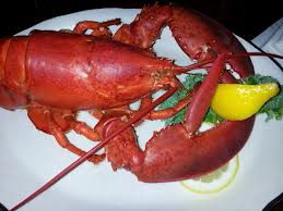 a lobster on a plate