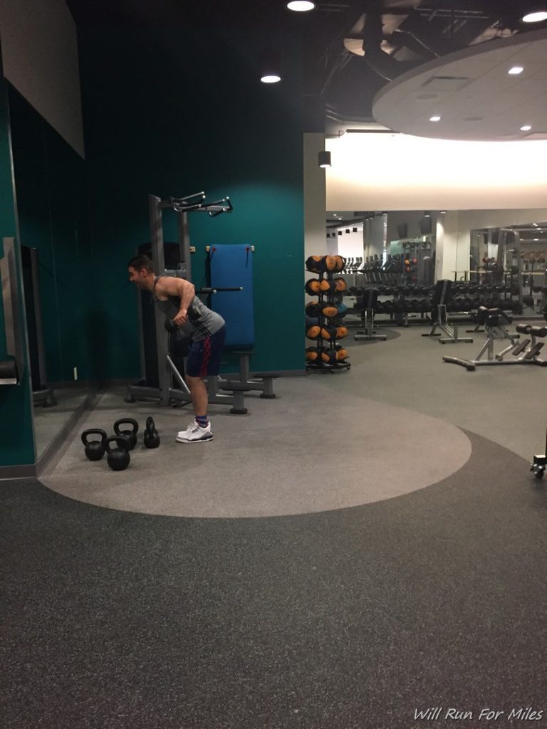 a man in a gym