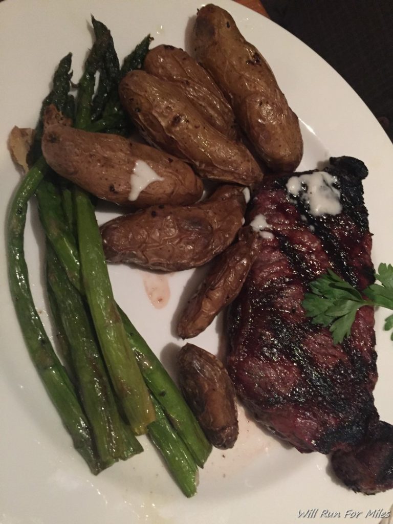 a plate of food on a table