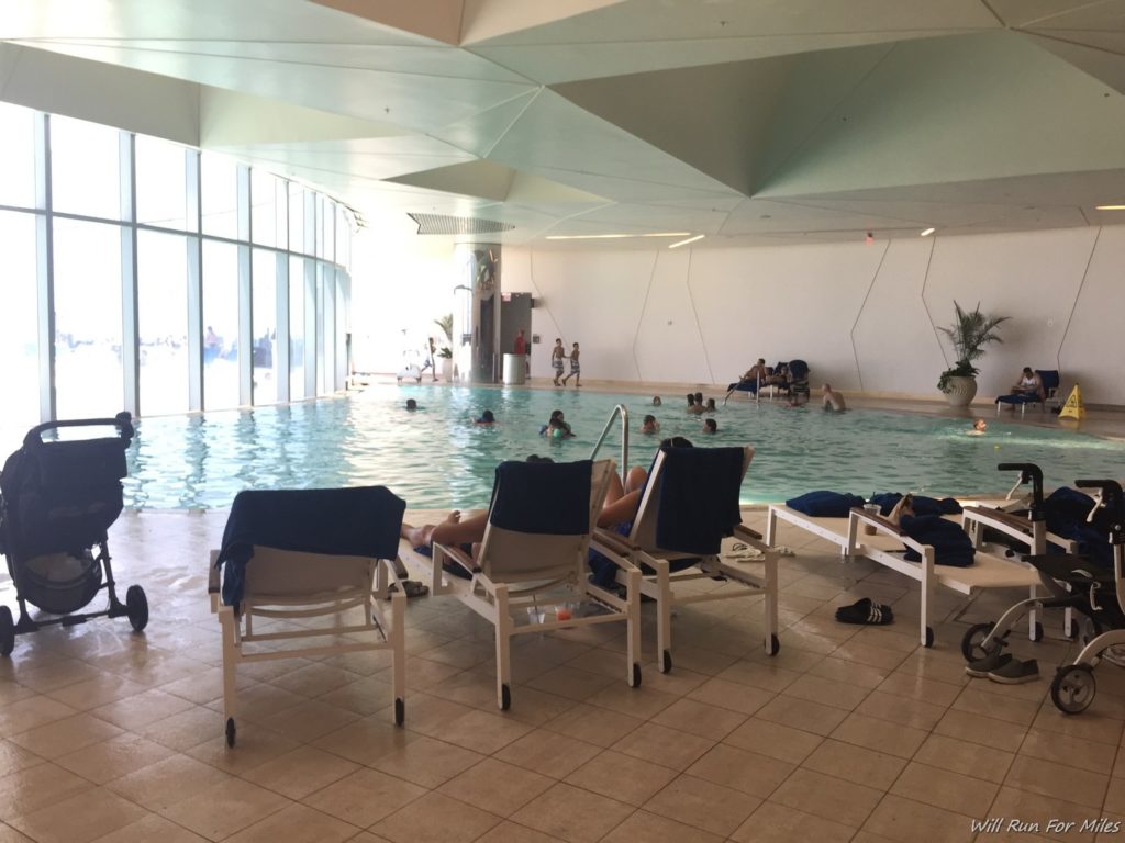 a pool with people in it