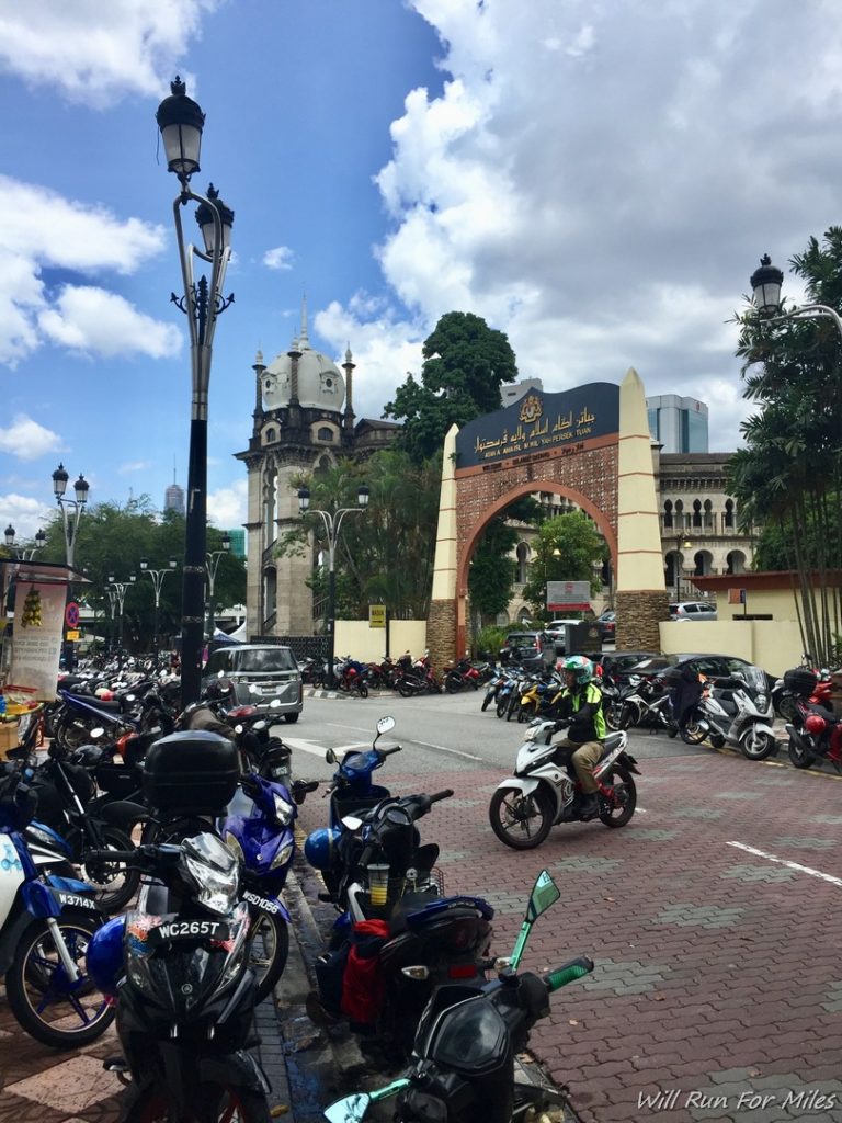 a group of motorcycles parked on a street