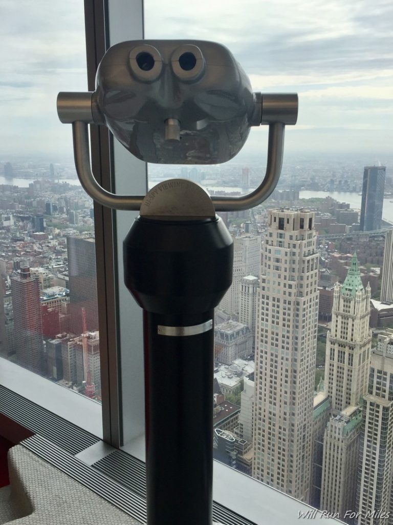 a binoculars with a face on it