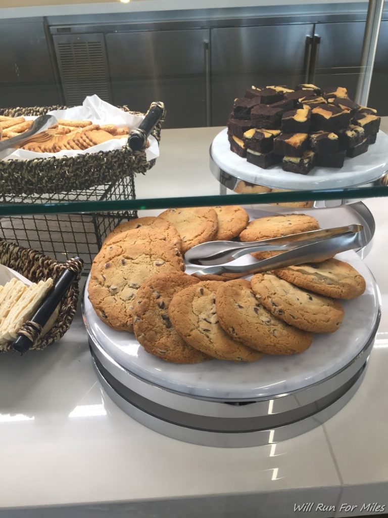 a plate of cookies and brownies