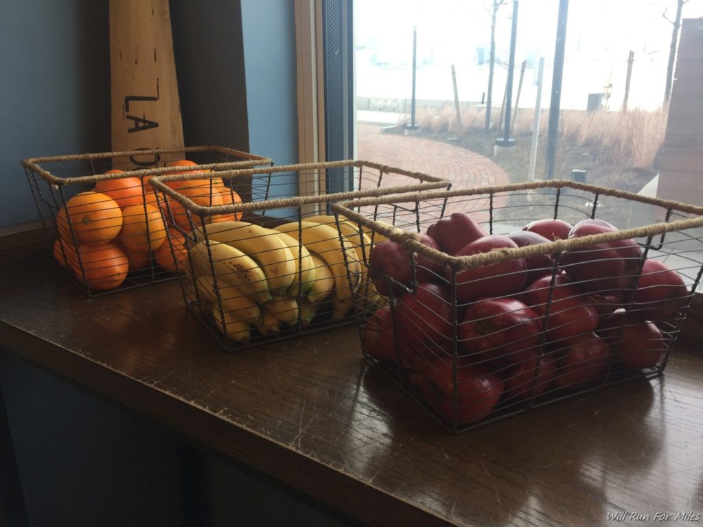 baskets of fruit on a table