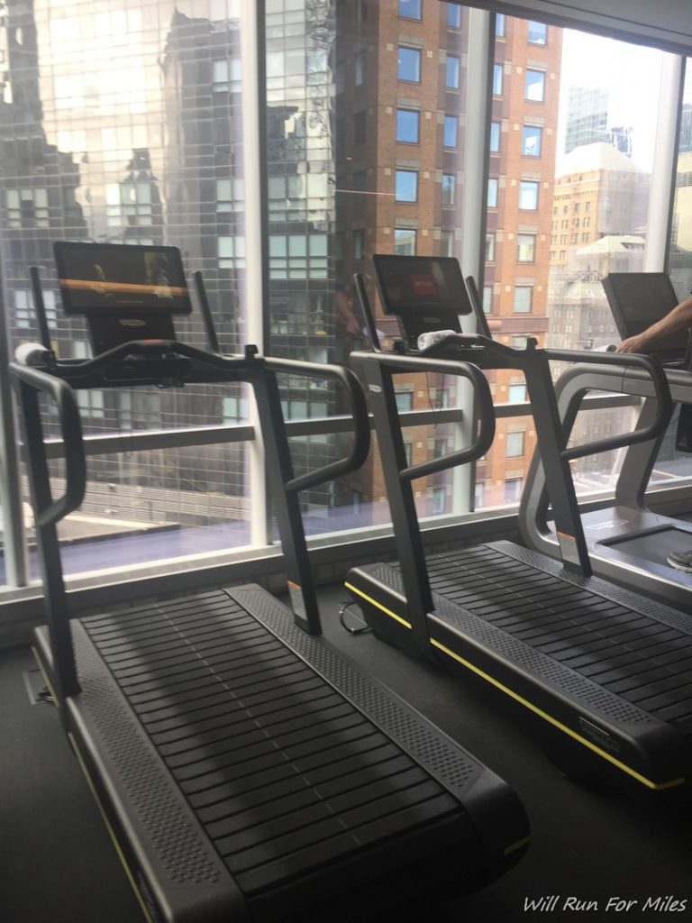 tread treadmills in a gym