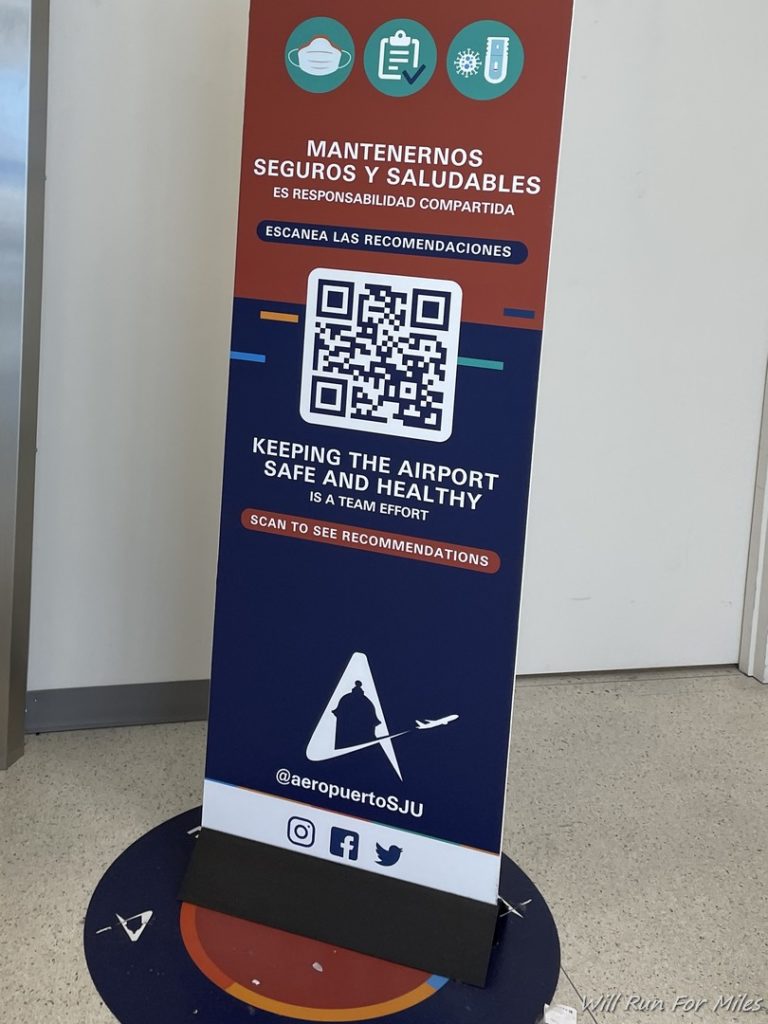 a sign with qr code