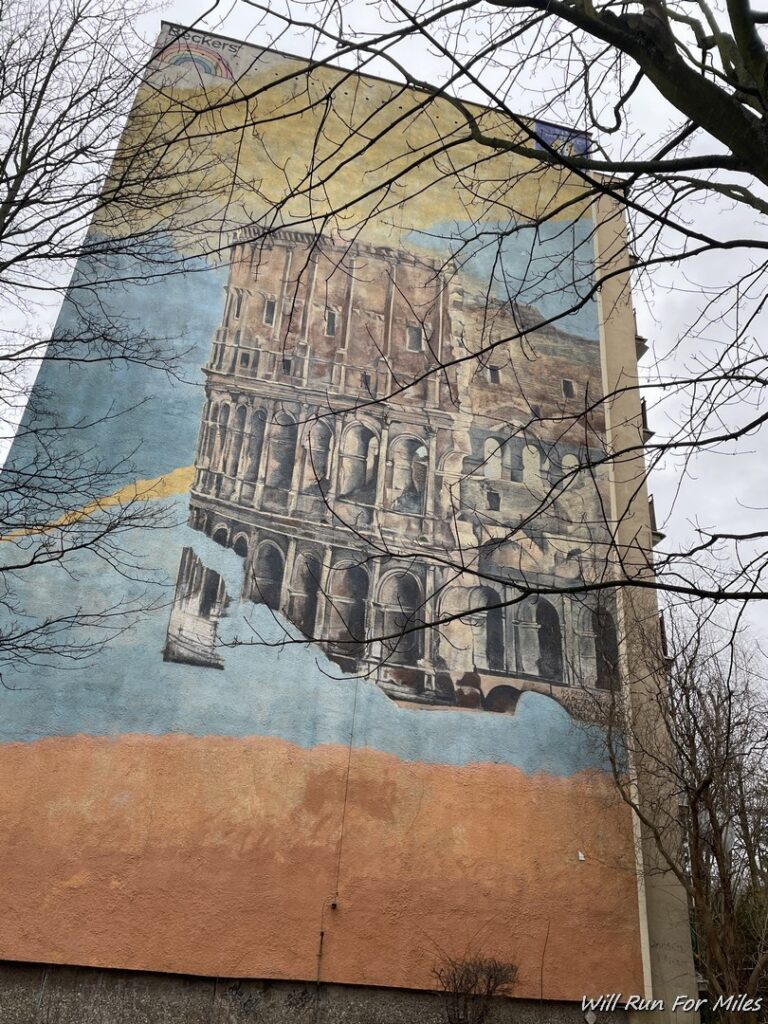 a mural on a building