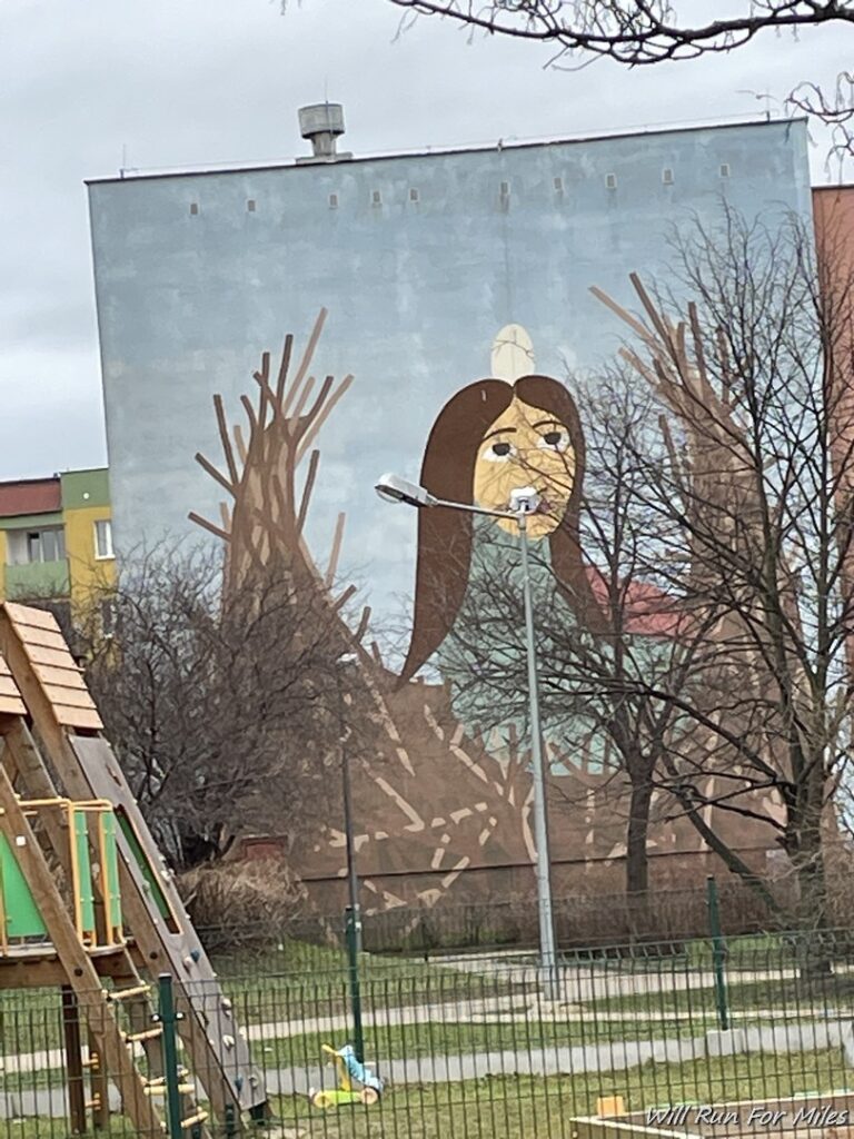 a mural on a building