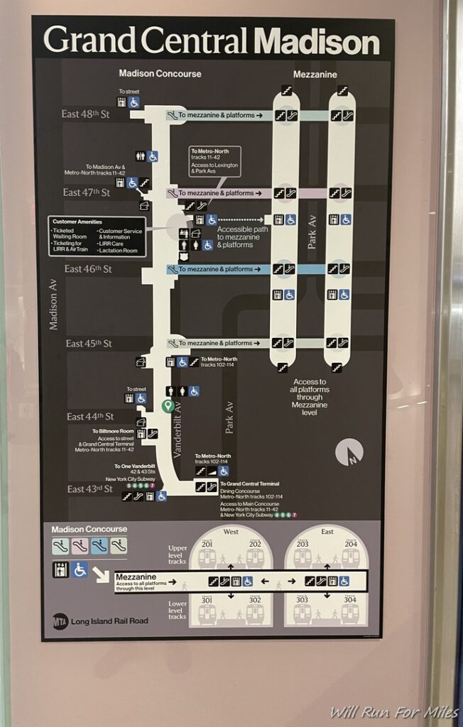 a map of a subway station