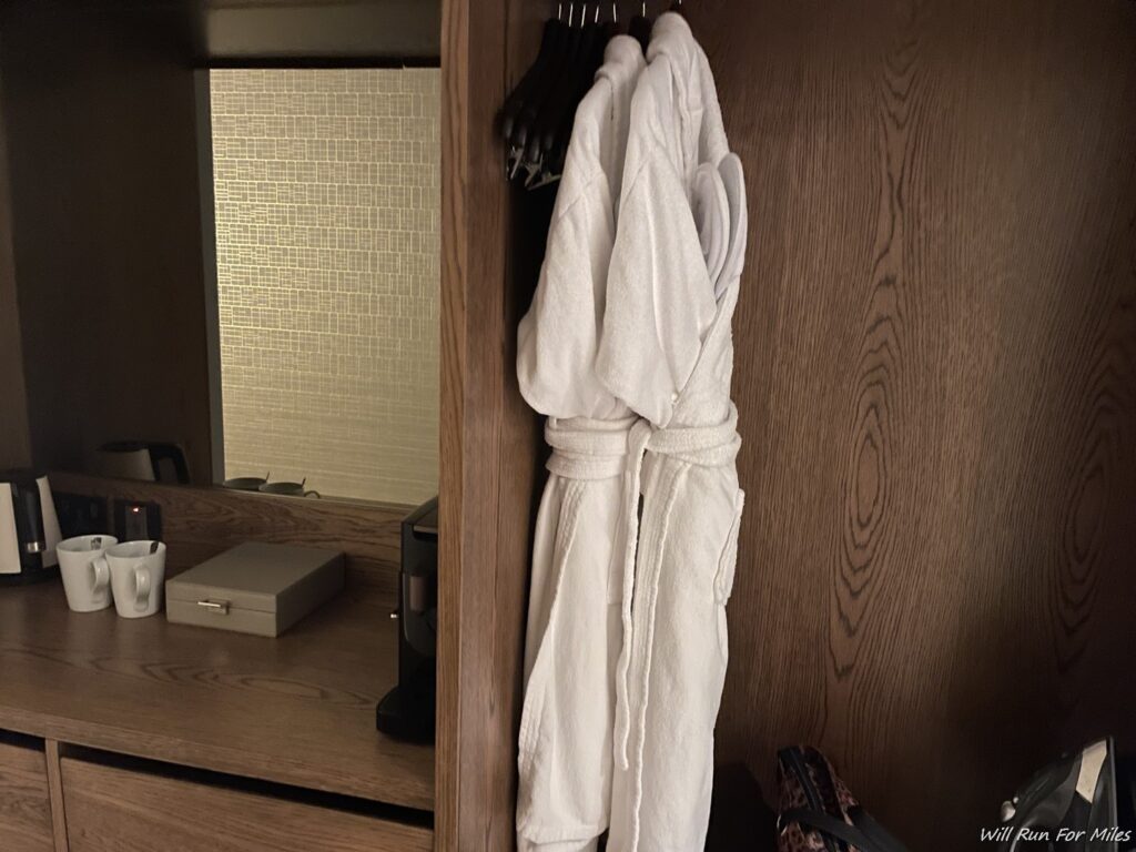 a white robe from a swinger