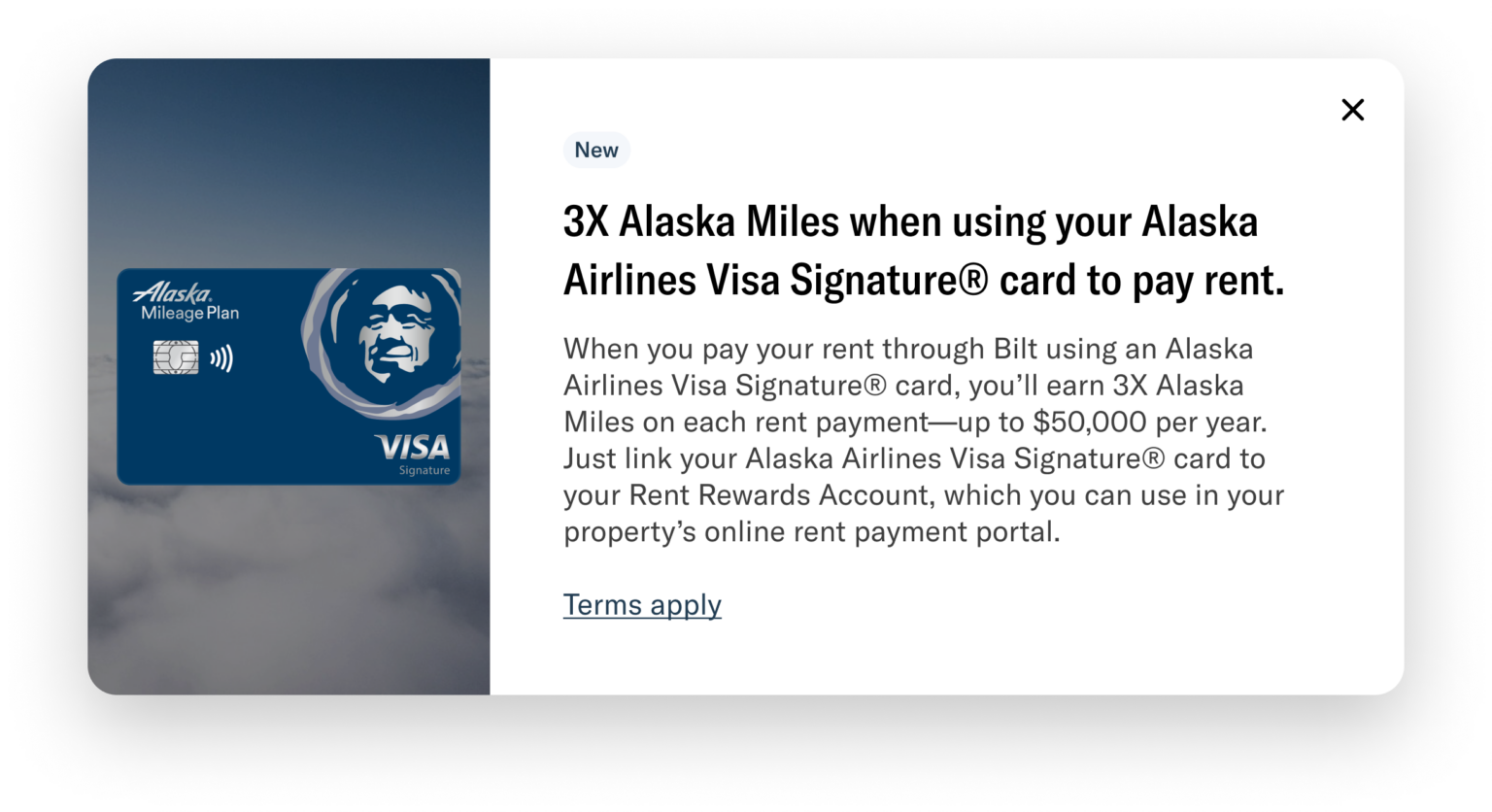 Bilt/Alaska Airlines Collaboration Alaska Visa Cardholders can Earn