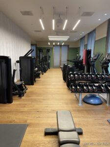 a room with exercise equipment
