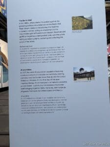 a white sign with black text and pictures