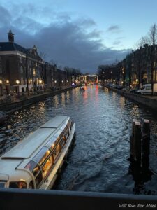 a boat on a river