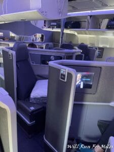 a seat on an airplane