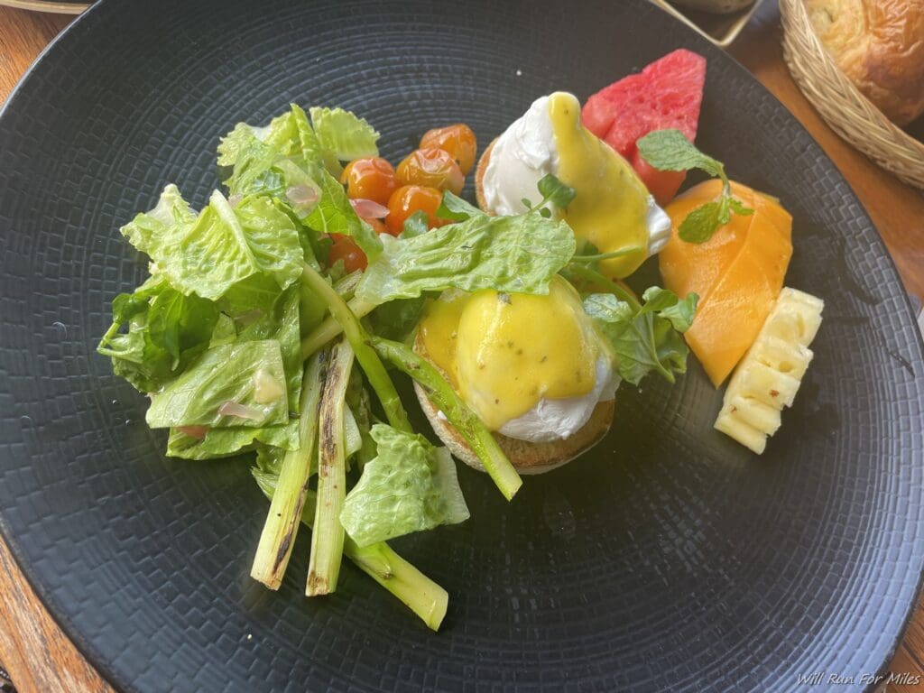 a plate of food on a table