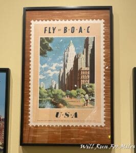 a framed picture of a city