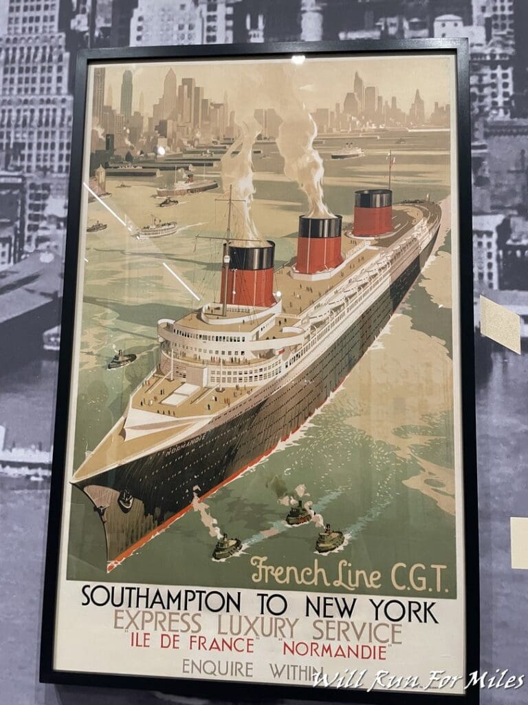 a poster of a ship