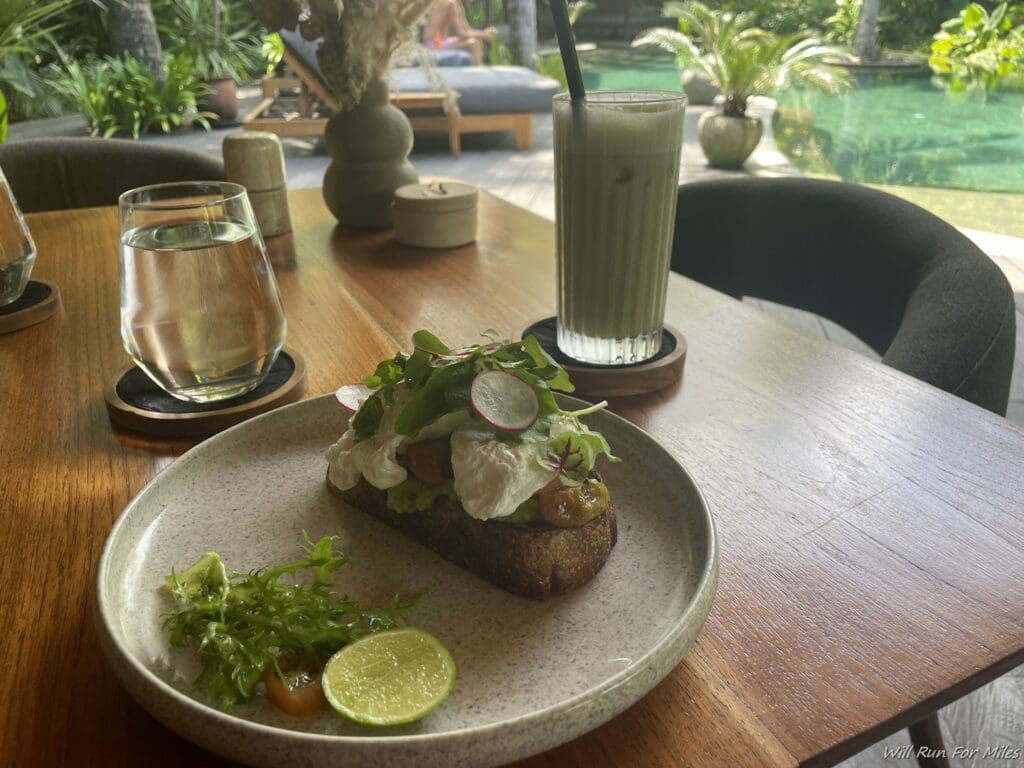 a plate of food on a table