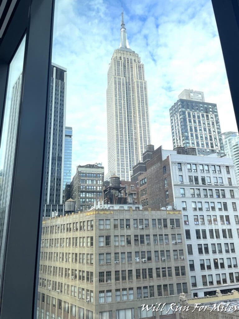 a view of a city from a window