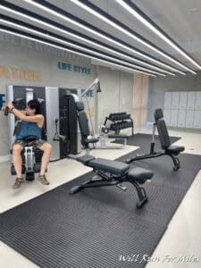 a man in a gym