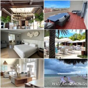 a collage of images of a hotel