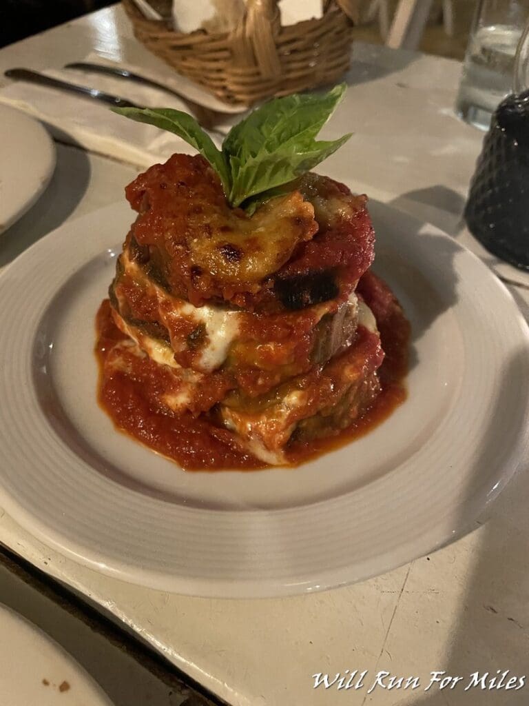 a plate of food on a table