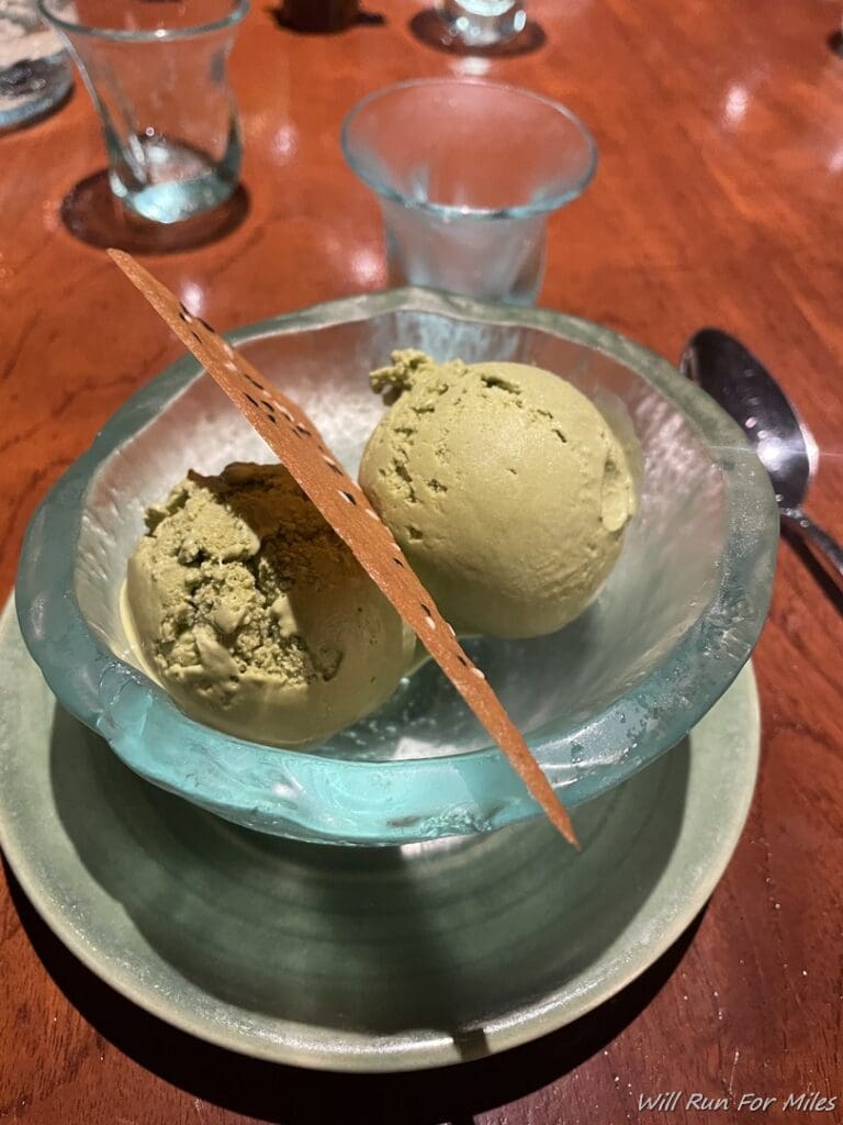 a bowl of ice cream