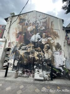 a mural on a building