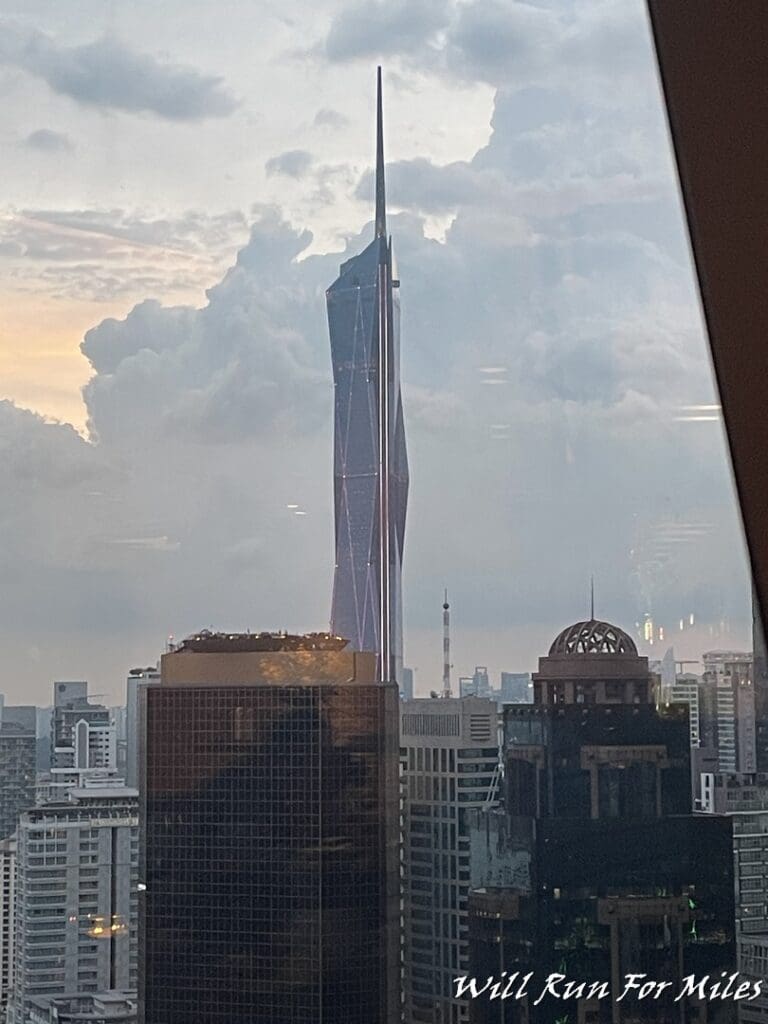 a tall building in a city