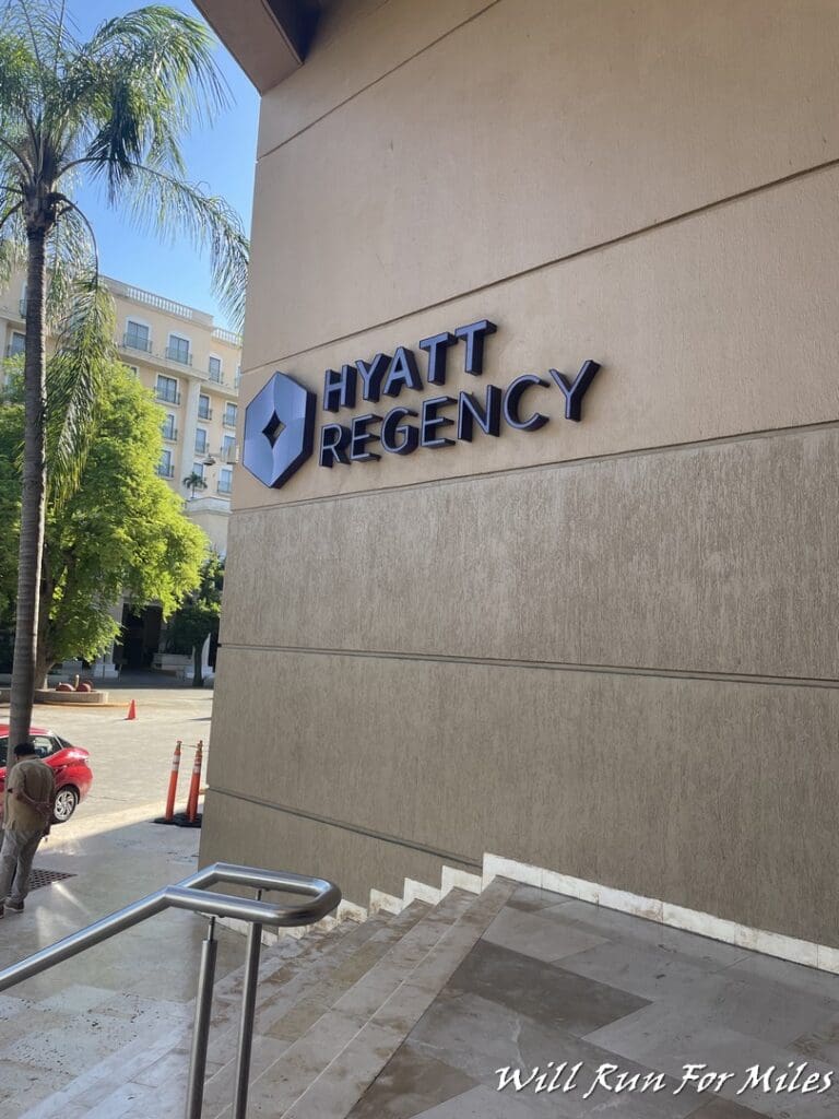 a building with a sign on the side