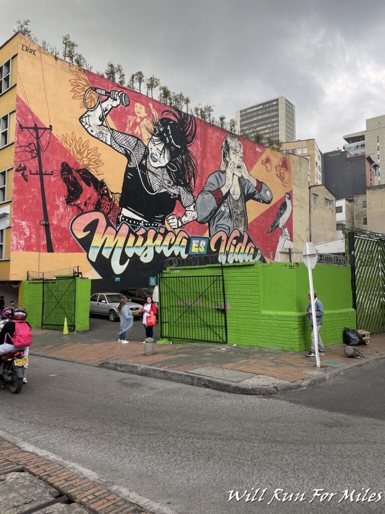 a mural on a building