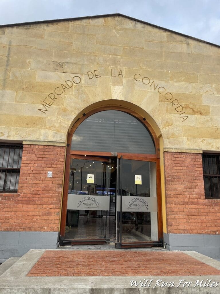 a building with a door